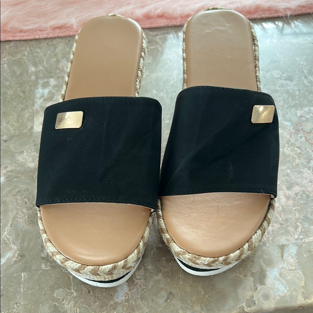 Black Slide Sandals
